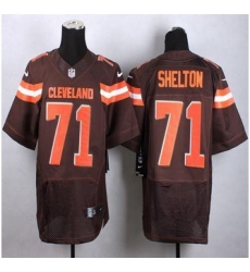 New Cleveland Browns #71 Danny Shelton Brown Team Color Men Stitched NFL New Elite jersey New Cleveland Browns #71 Danny Shelton Brown Team Color Men Stitched NFL New Elite jersey
