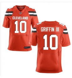 Nike Browns #10 Robert Griffin III Orange Alternate Mens Stitched NFL New Elite Jersey Nike Browns #10 Robert Griffin III Orange Alternate Mens Stitched NFL New Elite Jersey