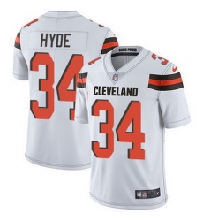 Nike Browns #34 Carlos Hyde White Mens Stitched NFL Vapor Untouchable Limited Jersey Nike Browns #34 Carlos Hyde White Mens Stitched NFL Vapor Untouchable Limited Jersey
