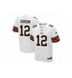 Nike Cleveland Browns 12 Josh Gordon white Elite NFL Jersey Nike Cleveland Browns 12 Josh Gordon white Elite NFL Jersey