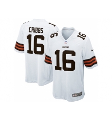 Nike Cleveland Browns 16 Joshua Cribbs White Game NFL Jersey Nike Cleveland Browns 16 Joshua Cribbs White Game NFL Jersey