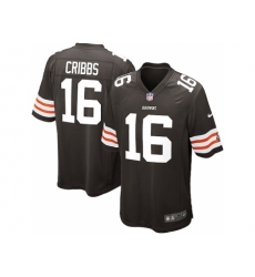 Nike Cleveland Browns 16 Joshua Cribbs brown Game NFL Jersey Nike Cleveland Browns 16 Joshua Cribbs brown Game NFL Jersey
