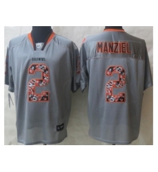 Nike Cleveland Browns 2 Johnny Manziel Grey Elite Lights Out Fashion NFL Jersey Nike Cleveland Browns 2 Johnny Manziel Grey Elite Lights Out Fashion NFL Jersey