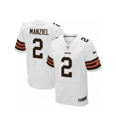 Nike Cleveland Browns 2 Johnny Manziel White Elite NFL Jersey Nike Cleveland Browns 2 Johnny Manziel White Elite NFL Jersey