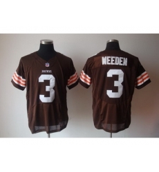 Nike Cleveland Browns 3 Brandon Weeden Brown Elite NFL Jersey Nike Cleveland Browns 3 Brandon Weeden Brown Elite NFL Jersey