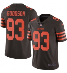 Nike Cleveland Browns 93 B J Goodson Brown Men Stitched NFL Limited Rush Jersey Nike Cleveland Browns 93 B J Goodson Brown Men Stitched NFL Limited Rush Jersey