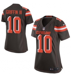 Nike Browns #10 Robert Griffin III Brown Team Color Womens Stitched Nike Browns #10 Robert Griffin III Brown Team Color Womens Stitched