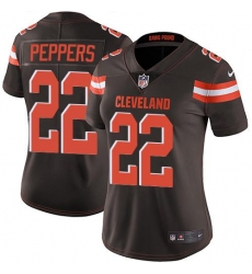Nike Browns #22 Jabrill Peppers Brown Team Color Womens Stitched NFL Vapor Untouchable Limited Jersey Nike Browns #22 Jabrill Peppers Brown Team Color Womens Stitched NFL Vapor Untouchable Limited Jersey