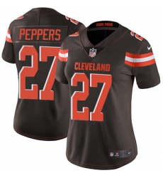 Nike Browns #27 Jabrill Peppers Brown Team Color Womens Stitched NFL Vapor Untouchable Limited Jersey Nike Browns #27 Jabrill Peppers Brown Team Color Womens Stitched NFL Vapor Untouchable Limited Jersey