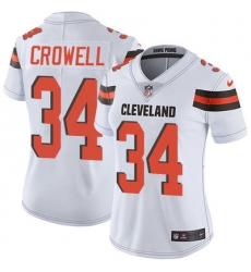 Nike Browns #34 Isaiah Crowell White Womens Stitched NFL Vapor Untouchable Limited Jersey Nike Browns #34 Isaiah Crowell White Womens Stitched NFL Vapor Untouchable Limited Jersey