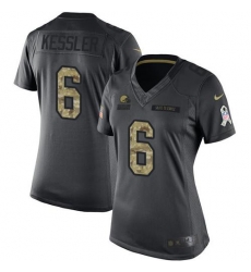 Nike Browns #6 Cody Kessler Black Womens Stitched NFL Limited 2016 Salute to Service Jersey Nike Browns #6 Cody Kessler Black Womens Stitched NFL Limited 2016 Salute to Service Jersey