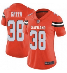Women Cleveland Browns 38 A.J. Green Orange Vapor Limited Jersey Women Cleveland Browns 38 A.J. Green Orange Vapor Limited Jersey
