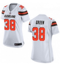 Women Cleveland Browns 38 A.J. Green White Vapor Limited Limited Jersey Women Cleveland Browns 38 A.J. Green White Vapor Limited Limited Jersey