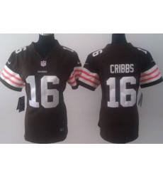 Women Nike Cleveland Browns 16 Josh Cribbs Brown NFL Jerseys Women Nike Cleveland Browns 16 Josh Cribbs Brown NFL Jerseys