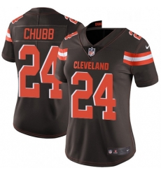 Womens Nike Cleveland Browns 24 Nick Chubb Brown Team Color Vapor Untouchable Limited Player NFL Jersey Womens Nike Cleveland Browns 24 Nick Chubb Brown Team Color Vapor Untouchable Limited Player NFL Jersey