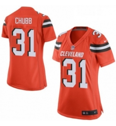 Womens Nike Cleveland Browns 31 Nick Chubb Game Orange Alternate NFL Jersey Womens Nike Cleveland Browns 31 Nick Chubb Game Orange Alternate NFL Jersey