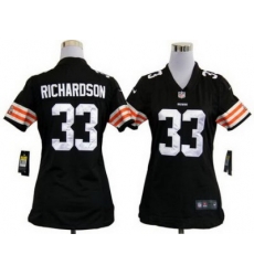 Women's Nike Cleveland Browns 33# Trent Richardson Brown Nike NFL Jerseys Women's Nike Cleveland Browns 33# Trent Richardson Brown Nike NFL Jerseys