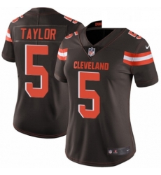 Womens Nike Cleveland Browns 5 Tyrod Taylor Brown Team Color Vapor Untouchable Limited Player NFL Jersey Womens Nike Cleveland Browns 5 Tyrod Taylor Brown Team Color Vapor Untouchable Limited Player NFL Jersey