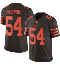 Browns 54 Olivier Vernon Brown Youth Stitched Football Limited Rush Jersey Browns 54 Olivier Vernon Brown Youth Stitched Football Limited Rush Jersey