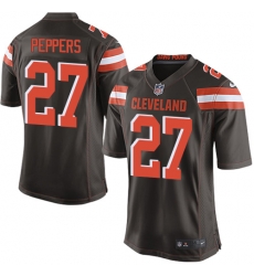 Nike Browns #27 Jabrill Peppers Brown Team Color Youth Stitched NFL New Elite Jersey Nike Browns #27 Jabrill Peppers Brown Team Color Youth Stitched NFL New Elite Jersey