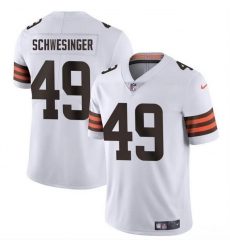 Youth Cleveland Browns 49 Carson Schwesinger White 2025 Draft Vapor Untouchable Limited Stitched Football Jersey Youth Cleveland Browns 49 Carson Schwesinger White 2025 Draft Vapor Untouchable Limited Stitched Football Jersey