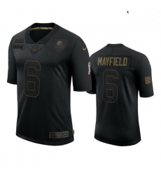 Youth Cleveland Browns 6 Baker Mayfield Black 2020 Black Salute To Service Jersey Youth Cleveland Browns 6 Baker Mayfield Black 2020 Black Salute To Service Jersey