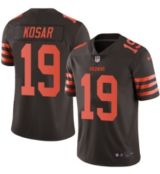 Youth Nike Browns #19 Bernie Kosar Brown Stitched NFL Limited Rush Jersey Youth Nike Browns #19 Bernie Kosar Brown Stitched NFL Limited Rush Jersey