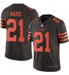 Youth Nike Cleveland Browns 21 Denzel Ward Limited Brown Rush Vapor Untouchable NFL Jersey Youth Nike Cleveland Browns 21 Denzel Ward Limited Brown Rush Vapor Untouchable NFL Jersey