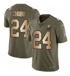 Youth Nike Cleveland Browns 24 Nick Chubb Limited Olive Gold 2017 Salute to Service NFL Jersey Youth Nike Cleveland Browns 24 Nick Chubb Limited Olive Gold 2017 Salute to Service NFL Jersey
