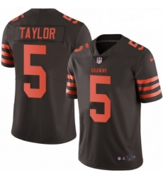 Youth Nike Cleveland Browns 5 Tyrod Taylor Limited Brown Rush Vapor Untouchable NFL Jersey Youth Nike Cleveland Browns 5 Tyrod Taylor Limited Brown Rush Vapor Untouchable NFL Jersey
