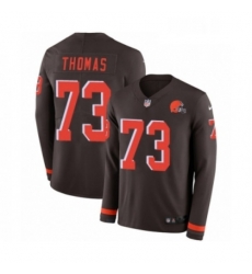 Youth Nike Cleveland Browns 73 Joe Thomas Limited Brown Therma Long Sleeve NFL Jersey Youth Nike Cleveland Browns 73 Joe Thomas Limited Brown Therma Long Sleeve NFL Jersey