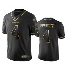 Cowboys 4 Dak Prescott Black Men Stitched Football Limited Golden Edition Jersey Cowboys 4 Dak Prescott Black Men Stitched Football Limited Golden Edition Jersey