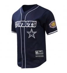 MEN NFL DALLAS COWBOYS LOGO CLASSIC MESH BUTTON UP SHIRT Navy MEN NFL DALLAS COWBOYS LOGO CLASSIC MESH BUTTON UP SHIRT Navy