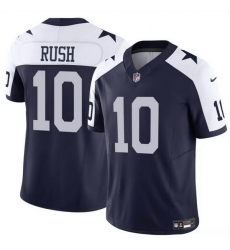 Men Dallas Cowboys 10 Cooper Rush Navy White Thanksgiving Vapor Untouchable Limited Stitched Football Jersey Men Dallas Cowboys 10 Cooper Rush Navy White Thanksgiving Vapor Untouchable Limited Stitched Football Jersey