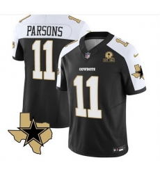 Men Dallas Cowboys 11 Micah Parsons 2023 F U S E Black White With Established In 1960 Patch Stitched Football Jersey Men Dallas Cowboys 11 Micah Parsons 2023 F U S E Black White With Established In 1960 Patch Stitched Football Jersey