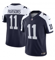 Men Dallas Cowboys 11 Micah Parsons Navy 2023 F U S E Vapor Limited Stitched Football Jersey Men Dallas Cowboys 11 Micah Parsons Navy 2023 F U S E Vapor Limited Stitched Football Jersey