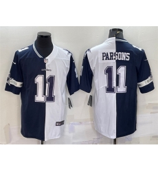 Men Dallas Cowboys 11 Micah Parsons Navy White Split Vapor Untouchable Limited Stitched Jersey Men Dallas Cowboys 11 Micah Parsons Navy White Split Vapor Untouchable Limited Stitched Jersey