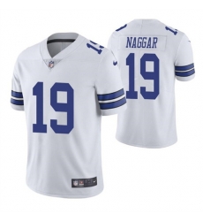 Men Dallas Cowboys 19 Chris Naggar White Vapor Limited Stitched Jersey Men Dallas Cowboys 19 Chris Naggar White Vapor Limited Stitched Jersey