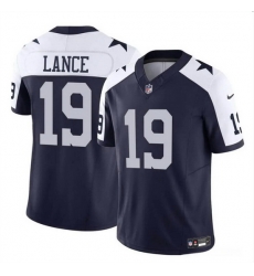 Men Dallas Cowboys 19 Trey Lance Navy White 2023 F U S E Vapor Untouchable Limited Stitched Football Jersey Men Dallas Cowboys 19 Trey Lance Navy White 2023 F U S E Vapor Untouchable Limited Stitched Football Jersey