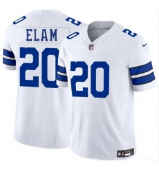 Men Dallas Cowboys 20 Kaiir Elam White 2025 F U S E Vapor Untouchable Limited Stitched Football Jersey
