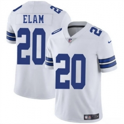 Men Dallas Cowboys 20 Kaiir Elam White 2025 Vapor Untouchable Limited Stitched Football Jersey