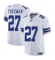 Men Dallas Cowboys 27 Royce Freeman White Vapor Untouchable Limited Stitched Football Jersey Men Dallas Cowboys 27 Royce Freeman White Vapor Untouchable Limited Stitched Football Jersey