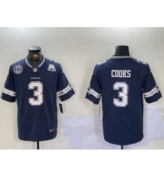 Men Dallas Cowboys 3 Brandin Cooks Navy Vapor Untouchable Limited Stitched Football Jersey 5 Men Dallas Cowboys 3 Brandin Cooks Navy Vapor Untouchable Limited Stitched Football Jersey 5