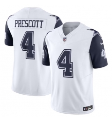 Men Dallas Cowboys 4 Dak Prescott White 2023 F U S E Vapor Limited Stitched Football Jersey Men Dallas Cowboys 4 Dak Prescott White 2023 F U S E Vapor Limited Stitched Football Jersey