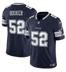 Men Dallas Cowboys 52 Tyler Booker Navy 2025 F U S E Draft Vapor Untouchable Limited Stitched Football Jersey