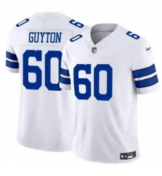 Men Dallas Cowboys 60 Tyler Guyton White 2024 F U S E Draft Vapor Untouchable Limited Stitched Football Jersey Men Dallas Cowboys 60 Tyler Guyton White 2024 F U S E Draft Vapor Untouchable Limited Stitched Football Jersey