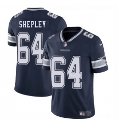 Men Dallas Cowboys 64 Dakoda Shepleys Navy Blue 2025 Vapor Untouchable Limited Stitched Football Jersey