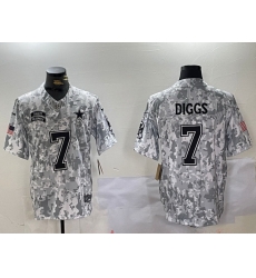 Men Dallas Cowboys 7 Trevon Diggs 2024 F U S E Arctic Camo Salute To Service Limited Stitched Football Jersey Men Dallas Cowboys 7 Trevon Diggs 2024 F U S E Arctic Camo Salute To Service Limited Stitched Football Jersey