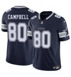 Men Dallas Cowboys 80 Parris Campbell Navy 2025 F U S E Vapor Untouchable Limited Stitched Football Jersey