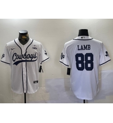 Men Dallas Cowboys 88 CeeDee Lamb White 2022 Olive Salute To Service Cool Base Stitched Baseball Jersey 6 Men Dallas Cowboys 88 CeeDee Lamb White 2022 Olive Salute To Service Cool Base Stitched Baseball Jersey 6